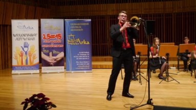 Koncert Orkiestry Dętej "Boni Angeli" podczas uroczystej Gali Wolontariatu w 2016 r.