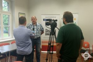 przedstawiciel OSP Leszczyny-Grzegorz Swinke