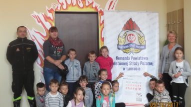 Z wizytą w Powiatowej Komendzie Straży Pożarnej w Łańcucie.
