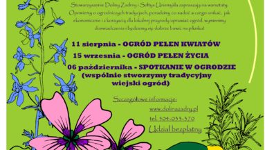 "Ogród pełen kwiatów" plakat