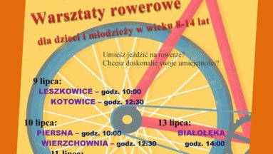 Jeden z plakatów zapraszających młodzież na zajęcia