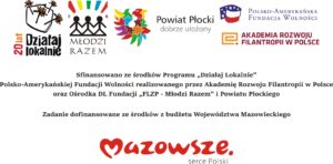 Baner z&nbsp;informacjami o&nbsp;projekcie i&nbsp;logami organizacji zaangażowanych w&nbsp;projekt
