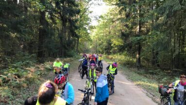 wyprawa rowerowa  przez Puszczę Białowieską
