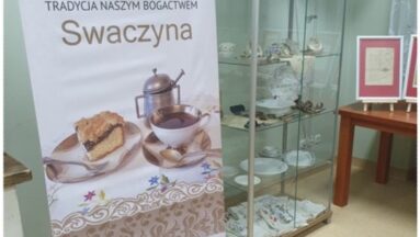 Baner z wystawy Tradycja naszym bogactwem - Swaczyna