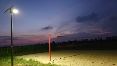 Rozmierka oświetlenie boiska do piłki siatkowej plażowej