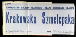 Plakat z&nbsp;tytułem " Krakowska Szmelcpaka"
