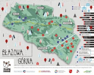 Mapa Błażowej G&oacute;rnej